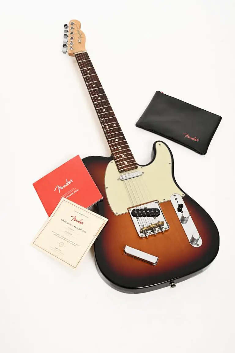 An Electric Guitar on a White Surface