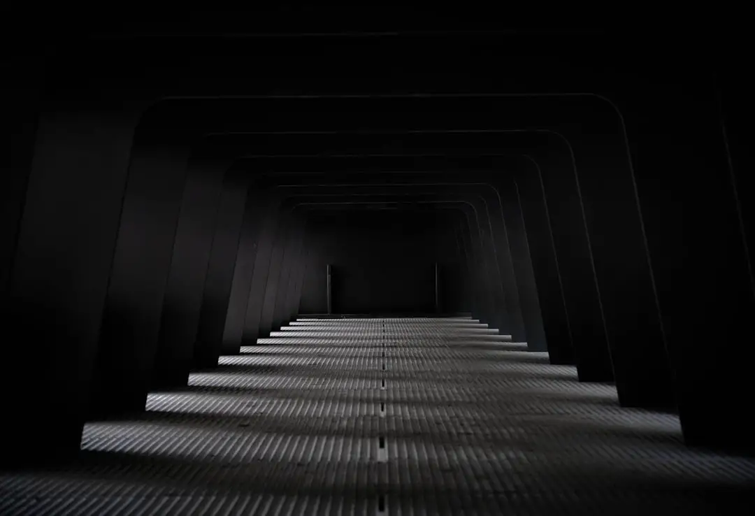 gray concrete stairs with no people