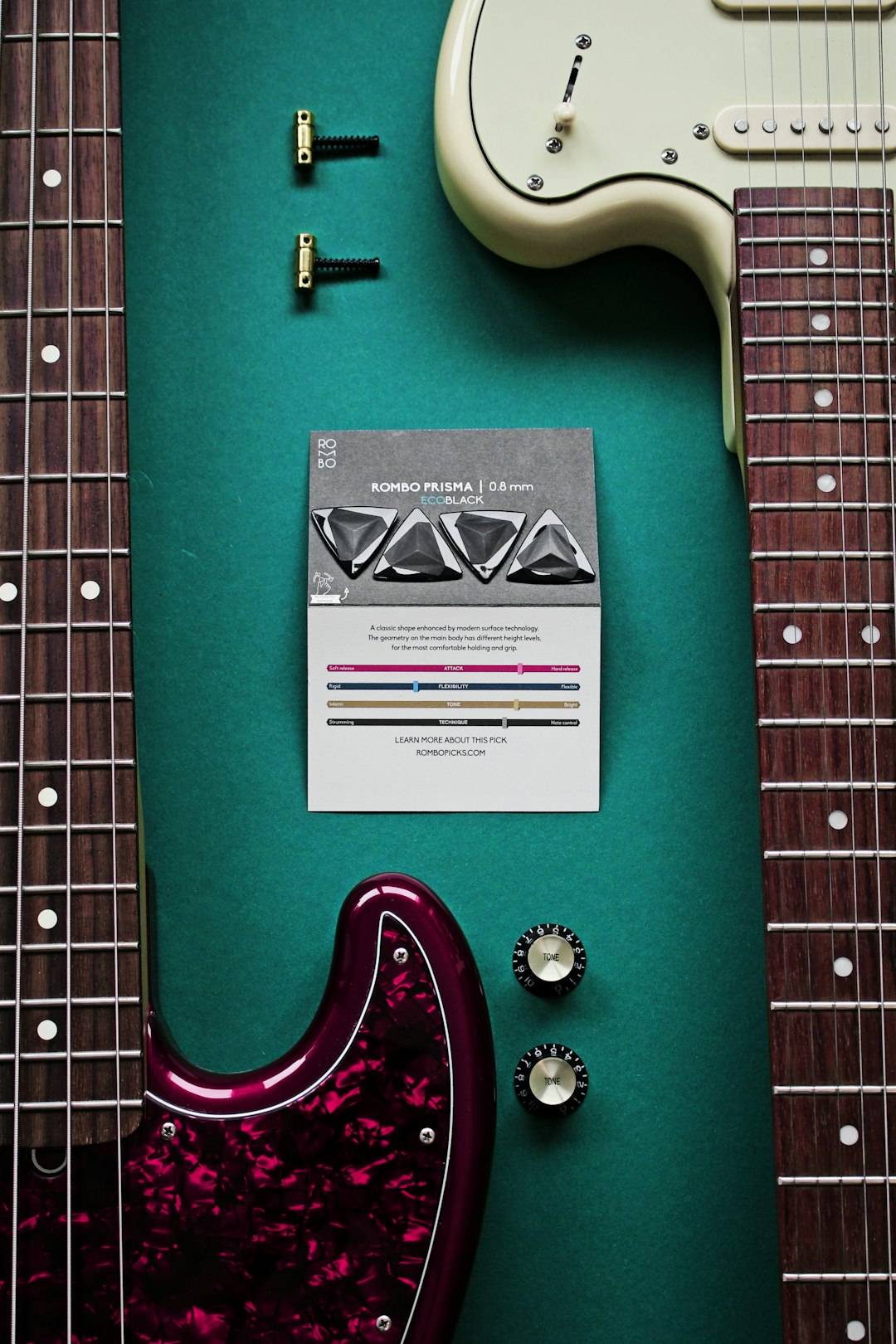 Conclusion by Guitar Brands a guitar and a note sitting on top of a green table